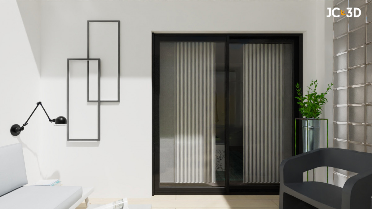 Espacios Adaptables: Infografía 3D de Habitación Versátil con Techo Abatible - Proyectos Recientes