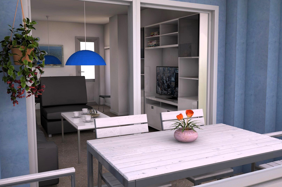 Perspectiva Exterior: Infografía 3D del Balcón en Proyectos Residenciales