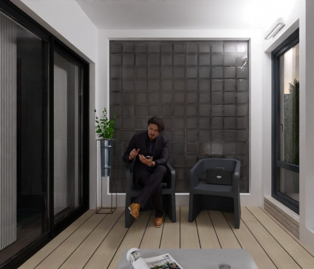 Infografía de J Capmany Profesional 3D: Amanecer en el Solarium: Infografía 3D de un Comienzo Sereno