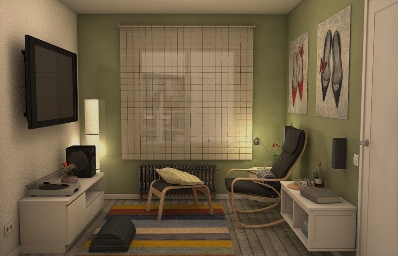 Refugio Literario y Musical: Una Jubilación en Armonía. J. Capmany Profesional 3D. Infografías 3D para interiorismo, arquitectura e inmobiliarias.