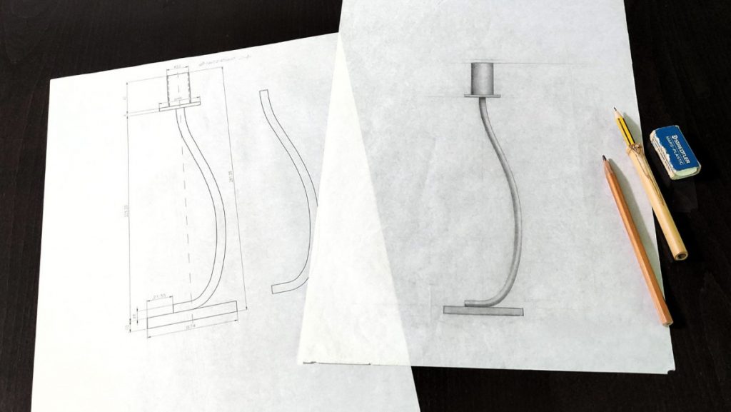 Descubre el fascinante proceso de diseño y desarrollo del elegante portavelas minimalista, desde los primeros trazos hasta su realización final.