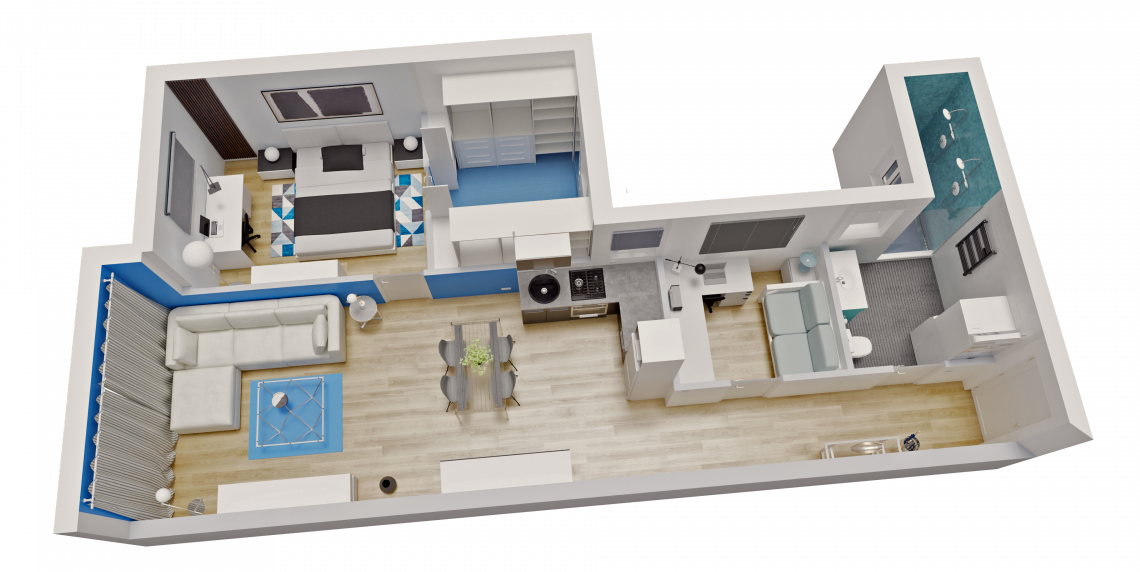 Infografía para inmobiliaria. J. Capmany Profesional 3D. Infografías 3D para interiorismo, arquitectura e inmobiliarias. Soluciones integrales