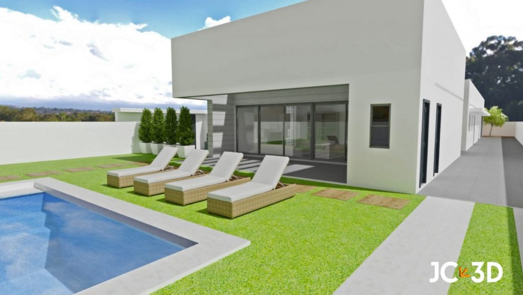 Descubre cómo nuestro último proyecto embellece exteriores con un diseño de curb appeal impresionante. Visualiza tus espacios con Infografías 3D de J Capmany. Soluciones inmobiliarias