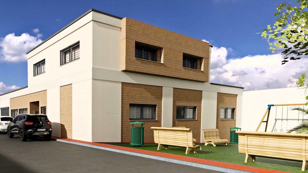 Render 3D de un proyecto arquitectónico con materiales realistas, iluminación precisa y alto nivel de detalle técnico, creado por J Capmany Profesional 3D.