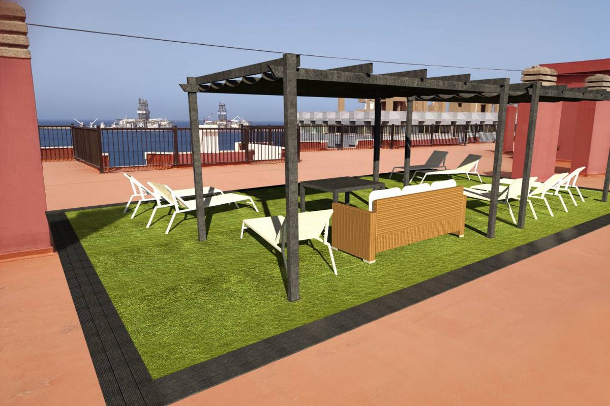Diseño 3D: Solarium en Azotea - Proyectos Destacados